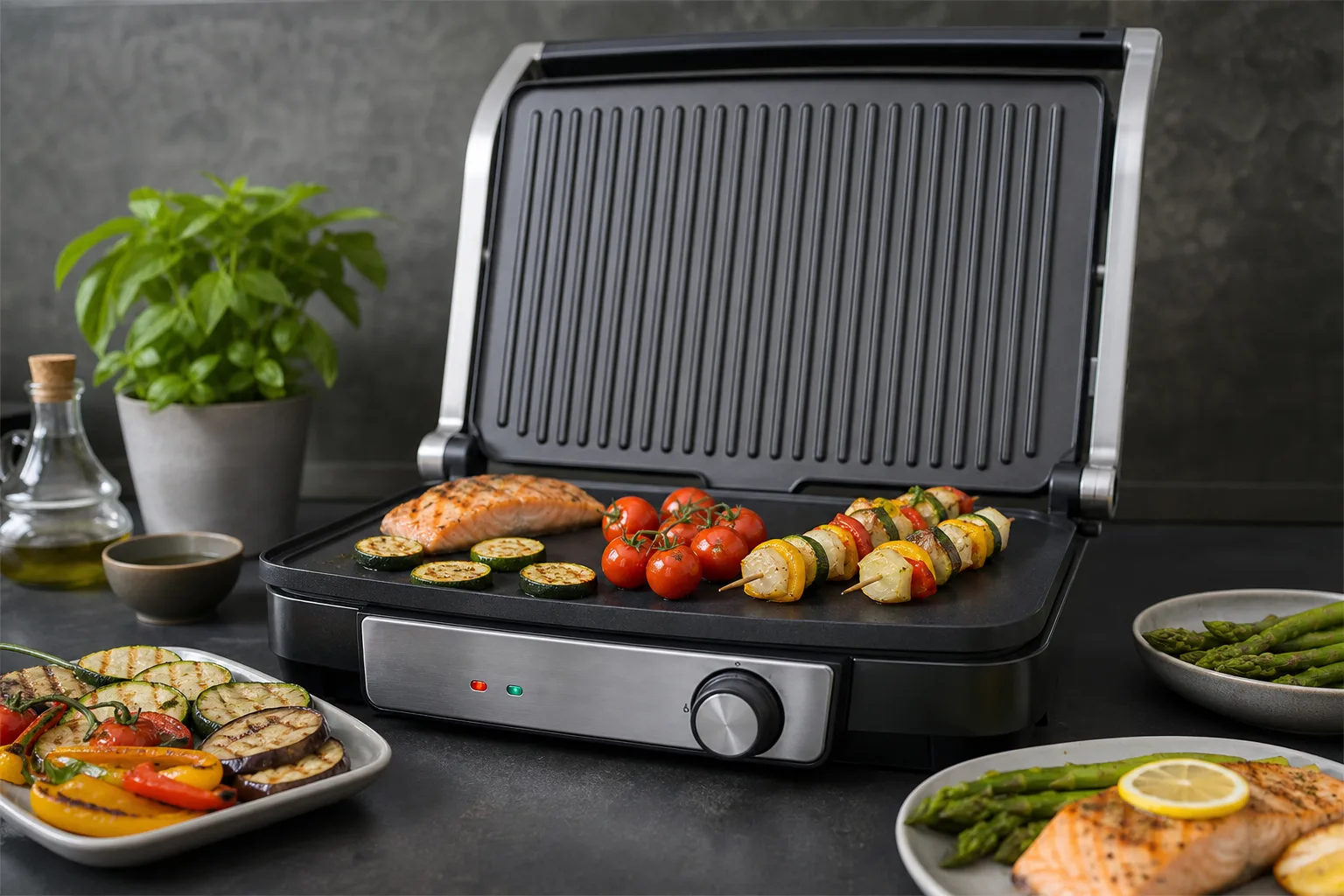 Schnelle Alltagsrezepte fuer den Elektrogrill – Einfache Gerichte in kurzer Zeit