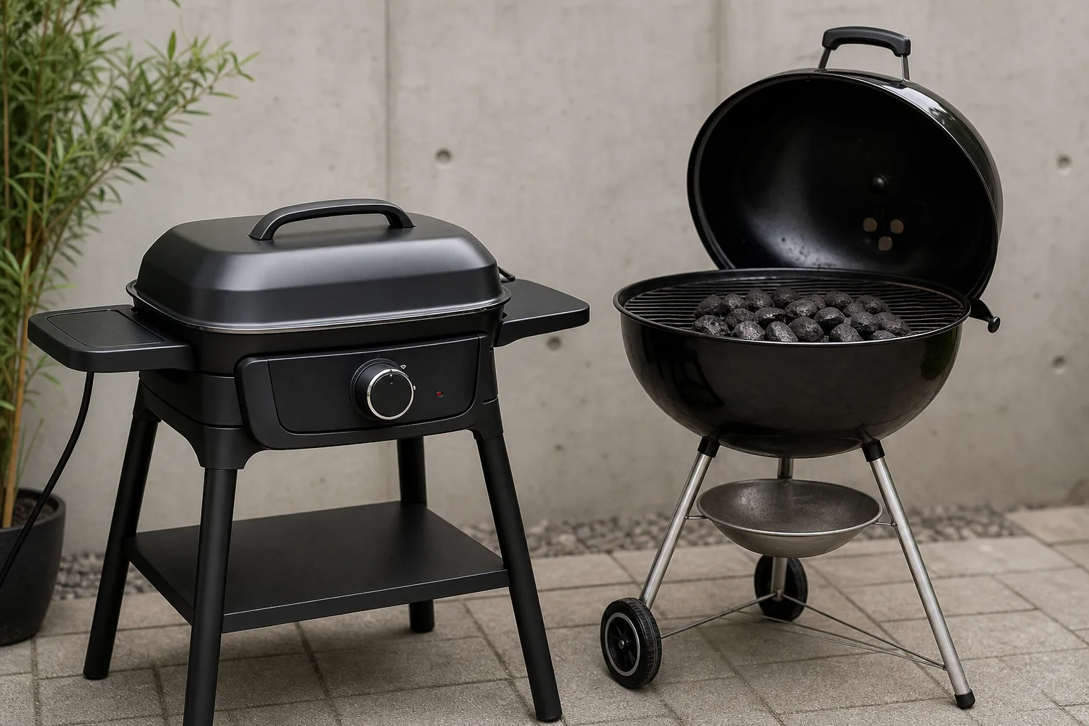 Elektrogrill vs. Holzkohlegrill: Vor- und Nachteile im Ueberblick